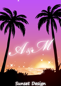 【A&M】イニシャル❤️サンセットビーチ2