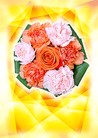 Flower cake that raises gorgeous luck