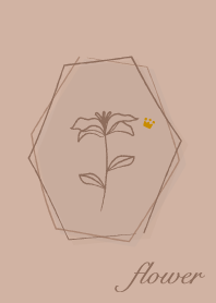 花 <王冠> 棕色的