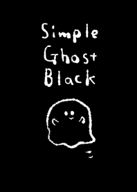 シンプル おばけ ホワイト ブラック