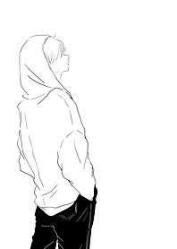 パーカーの男の子