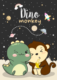 Dino and Monkey on galaxy