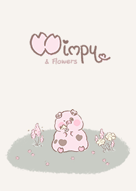Wimpy Pig & Flowers