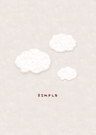 Simple Clouds  - Brown & Pink