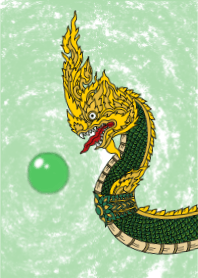 พญานาคราช มณีนาคราชสีเขียว