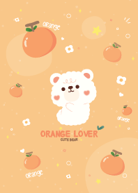 Teddy Bear Orange Lover Smile