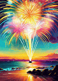 Beautiful Fireworks Theme#554