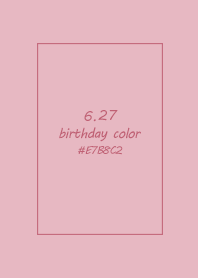 birthday color - June 27