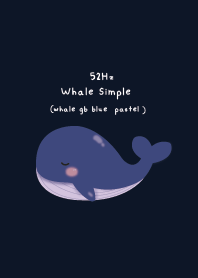 52Hz WhaleSimple(whale blue  pastel) 02