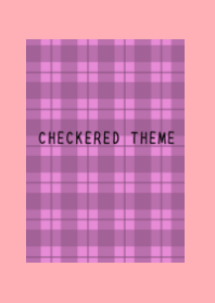 PINK CHECKERED THEME-PINK RED