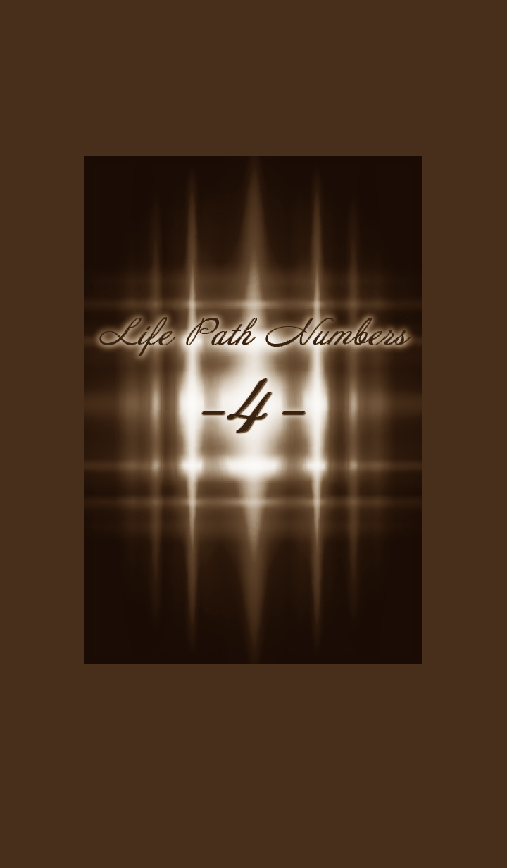 Life Path Numbers -4-Sepia
