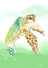 Turtles in tne sea by Ystudio