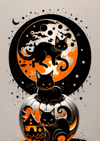 halloween cat 79C7BA