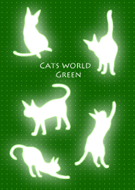 Cats World Green