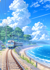 海線電車：碧海藍天下的電車漫遊 01