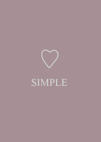 スモーキーピンクとシンプルハート。