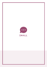 Small Button / Dull Pink Purple&White