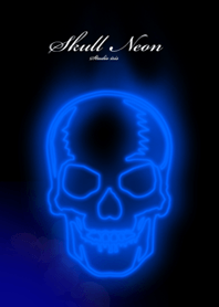 Skull Neon Blue1