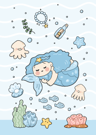 Little mermaid : blue