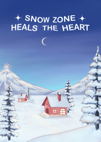 Snow zone heals the heart ( night time )