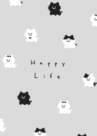 慵懶貓 |gray black.