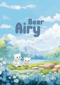 cute bear in neophilia flower garden