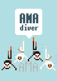Girl's Diver Cute Pixel Theme