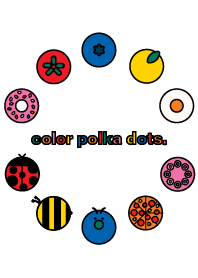 color polka dots :)