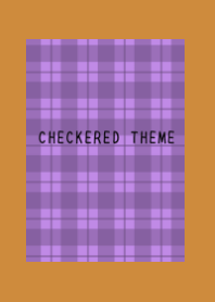 DUSTY PURPLE CHECKERED THEME/BROWN/OR