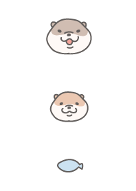 カワウソとおさかな