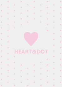 HEART&DOT *GRAY PINK*