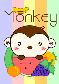 Monkey with Fruit