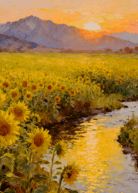 เจ้าดอกทานตะวันในทุ่งกว้าง