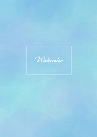 オトナシンプル水彩 水色×青×紫