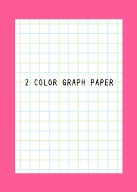 2 COLOR GRAPH PAPER-BLUE&GREEN-HOT PINK
