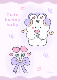 Cute bunny tulip :) :) :)