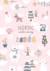 pink Heart snow falls 10_2