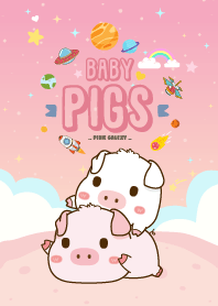 Baby Pig Galaxy Pink Pastel