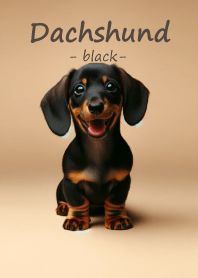 癒しわんこのダックスフンド（ブラック）