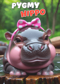 Cute chubby pygmy hippo theme 10.