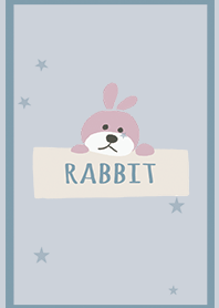 สีเบจ & ฟ้า / กระต่าย