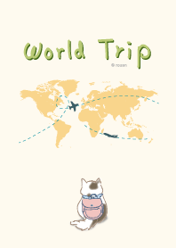 Travel around the world with the cat.