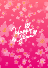 Happy flower-Cherry Blossoms Pink-