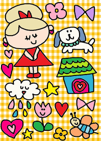 (HAPPY GIRL x yellow check)