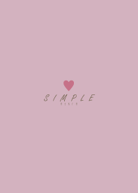 DUSKY PINK BROWN.SIMPLE -HEART- 17