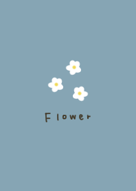 florets. blue beige.