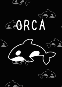 シンプルなシャチの着せかえ。ブラック