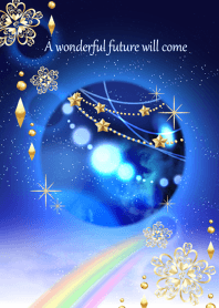 Lucky universe and rainbow.