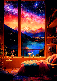 Stunning starry night sky