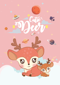 Deer Baby Galaxy Pink